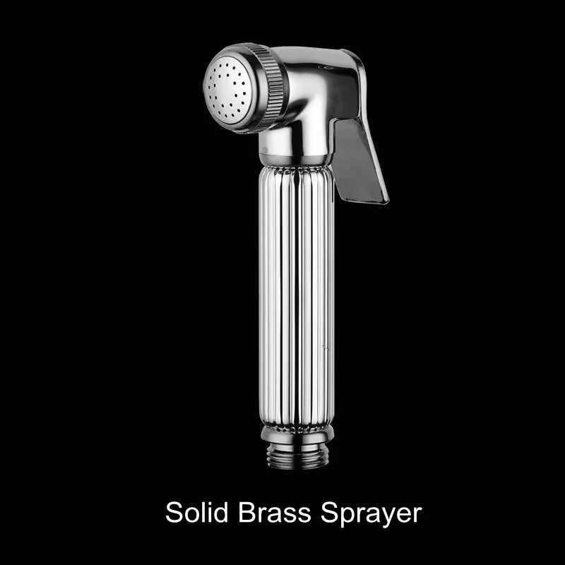 A-Sprayer Vidric кран для биде опрыскиватель Твердый латунный ХРОМ ручной Туалет Ванная комната биде сад кран Золотой биде головы Pet Душ спрей EL - Цвет: A-Sprayer