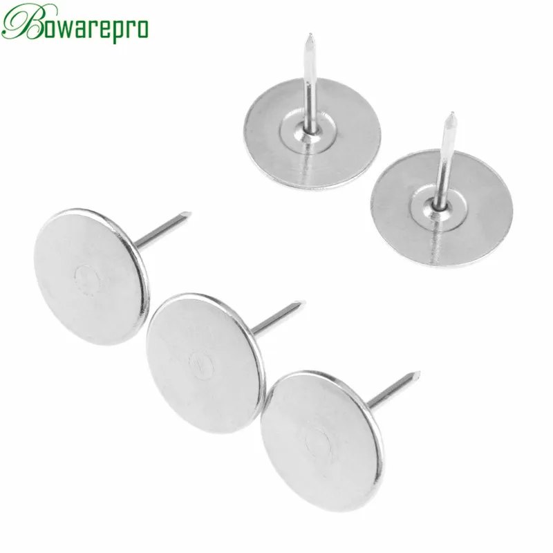 Upholstery Nail bowarepro 20Pcs Decorative Nails Tacks Jewelry Gift Case Box Door Sofa Furniture Decorative Tachas Stud Pushpin 15x18MM