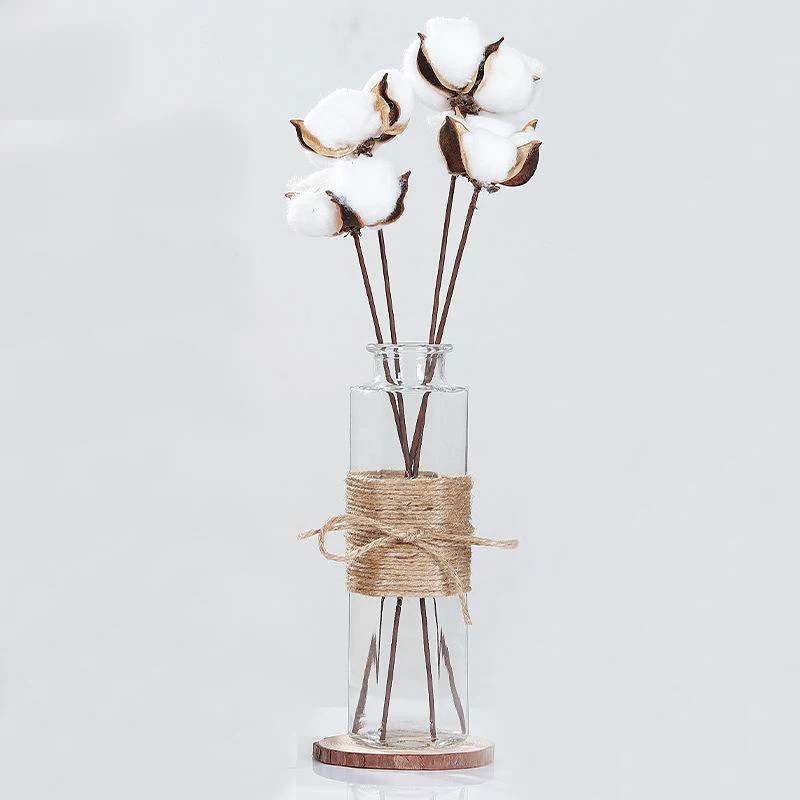 Стеклянная ваза для украшения интерьера в скандинавском стиле, прозрачные гидропоники для цветов, Современный домашний декор, семь разных стилей