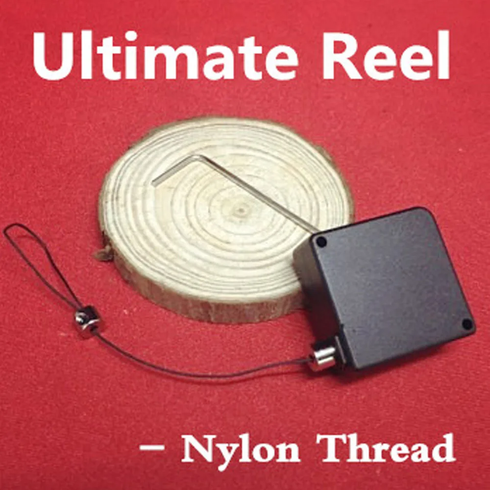 Ultimate Reel (Nylon Thread/Steel Wire Available) Magic Tricks Stage Street Magia Object Vanishing Device Magie Gimmick Props