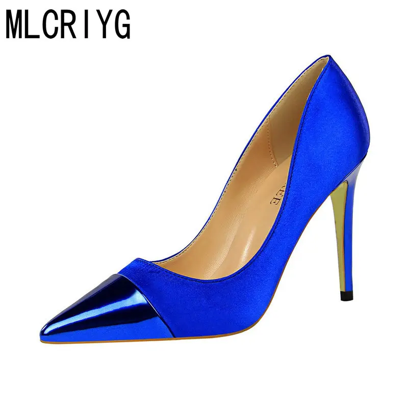 

Size 35-50 In9 Colours Nice Pop Spring Women Pumps Sky High Heels Mix Colour Shoes Woman Western Style Sexy Ladies Footwear