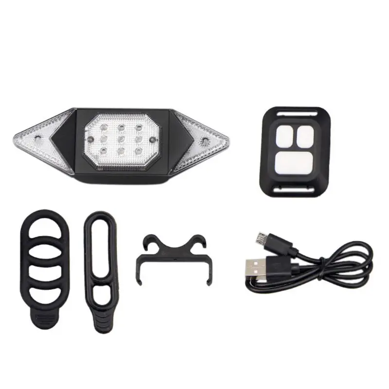 

Smart Turn Signal Bike Cycling Tail Lights USB Rechargeable Bicycle Rear Light