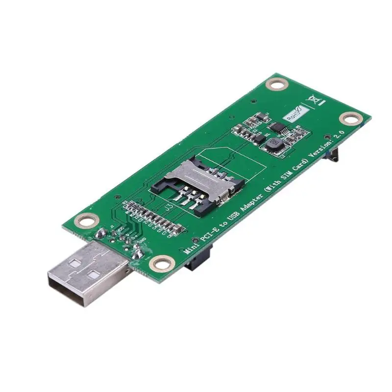 Мини PCI-E к usb-порту 52PIN PCI-E беспроводной к USB адаптер карта с sim-слотом модуль тест-модуль WWAN для 3g сетевой карты