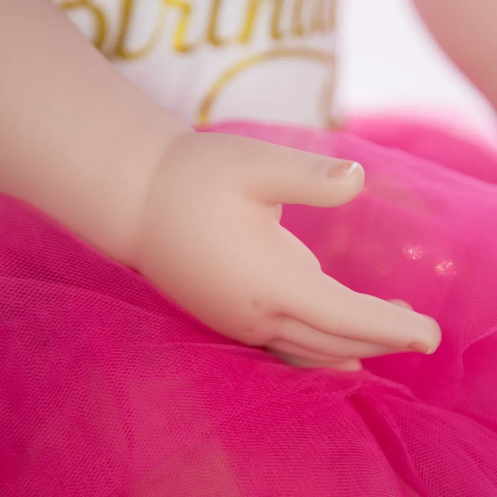 Boneca Reborn Baby girl 24 дюймов мягкая силиконовая виниловая Кукла Прекрасная принцесса Новорожденные реалистичные Bebe куклы Reborn игрушки