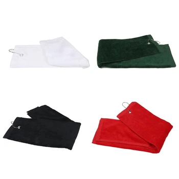 

1pcs Golf towel sports towel fitness towel with hook black