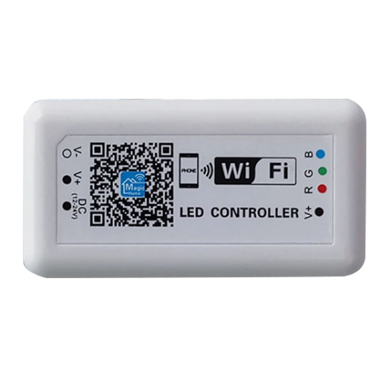 

DC 12V 24V smart WIFI RGB LED Controller For 5050 3528 SMD RGB LED Strip Light Application to IOS and Android Mobile