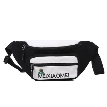 

Women Waist Bags Designer Fanny Pack Fashion Belt Chest pack Canvas Banana Bum Bag Women Waist Pack Phone Pouch 2020 Summer New
