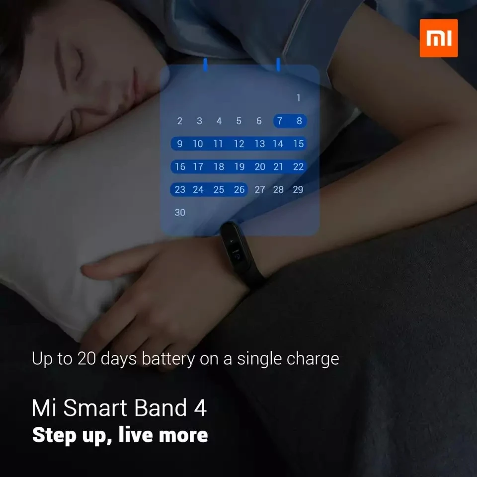 Xiaomi Mi Band 4 смарт браслет фитнес Bluetooth 5 0 135 мАч цветной экран|Смарт-браслеты| |