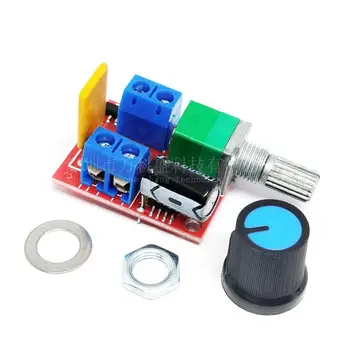 

200pcs/lot Mini 5A PWM Max 90W DC Motor Speed Controller Module DC-DC 3V 35V Adjustable Potentiometer Switch Board LED Dimmer