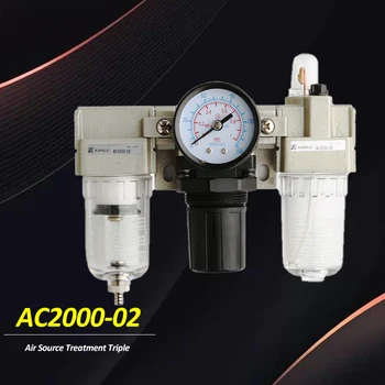 

AC2000 AC3000 Air Source Treatment Unit Oil Water Separator filter lubricator air compressor Pressure Regulator Processor