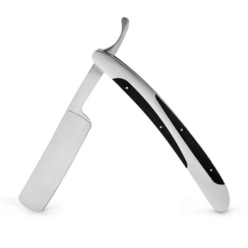 

Classic Stainless Steel Straight Razor Wood Handle Safety Straight Razor