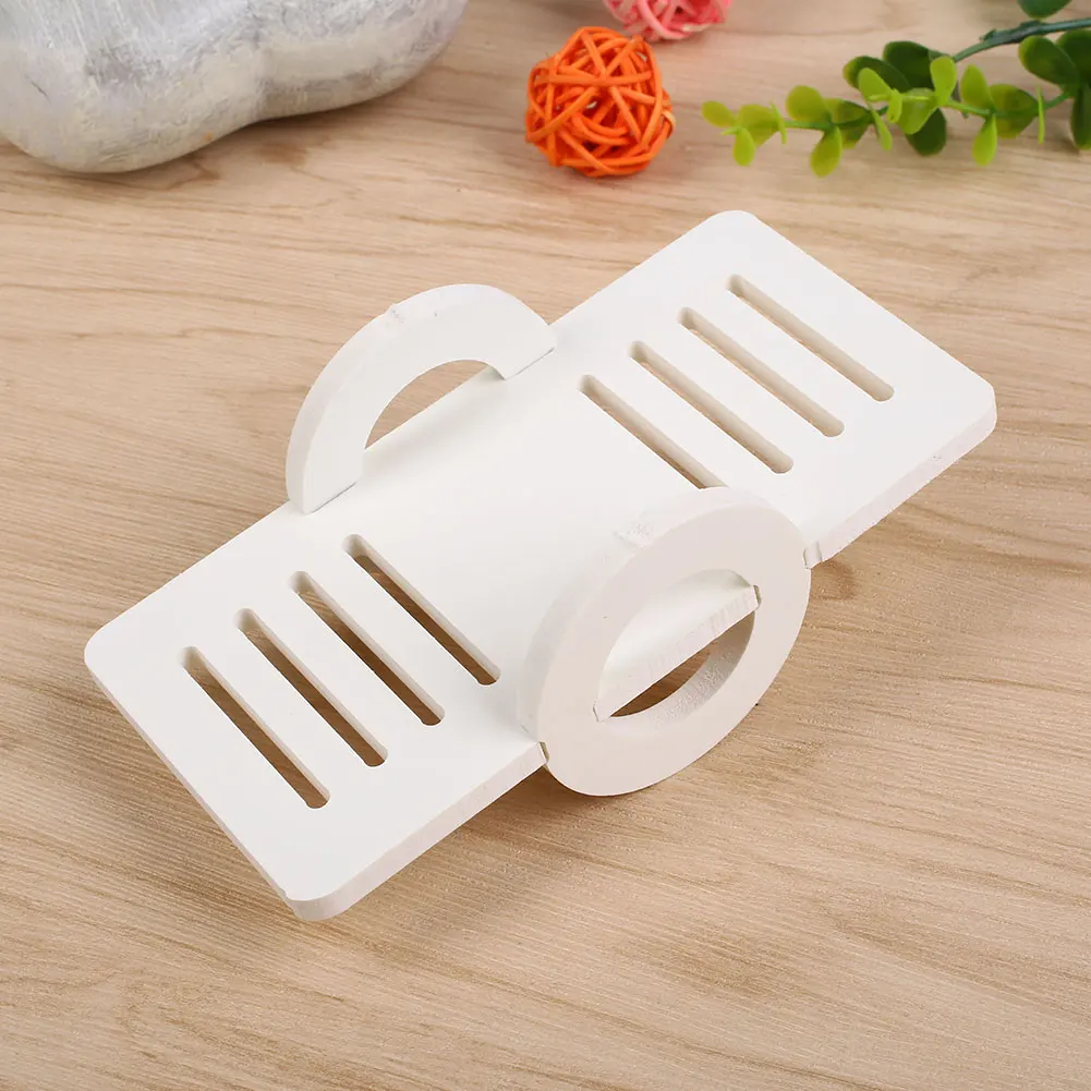 white Смешные деревянные животное хомяк игрушка-качели для животных Кролик Хомяк аксессуары - Цвет: white