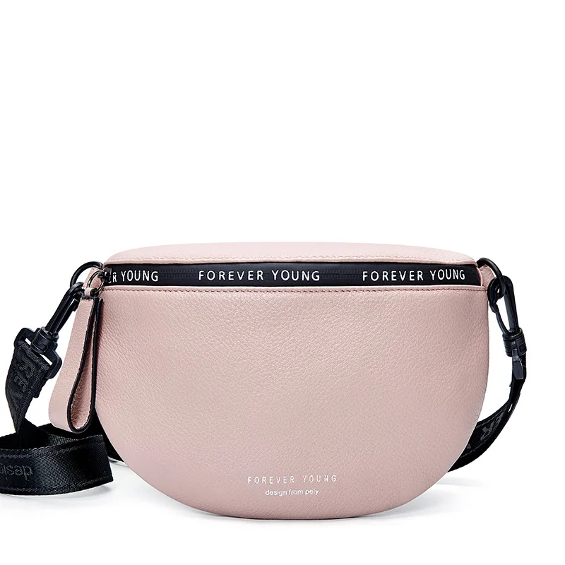 Розовый Simple Casual Broadband Female Bag Summer New Bag Saddle Messenger Bag Female Wild Single Shoulder Messenger Bag - Цвет: Розовый