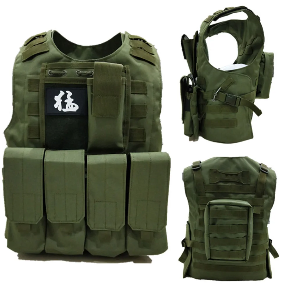 Adult Military green 5 стилей, военный тактический жилет, тренировочная одежда, Охотничий Жилет, Тактический бронежилет, снаряжение для активного отдыха, штурмовая пластина - Цвет: Adult Military green