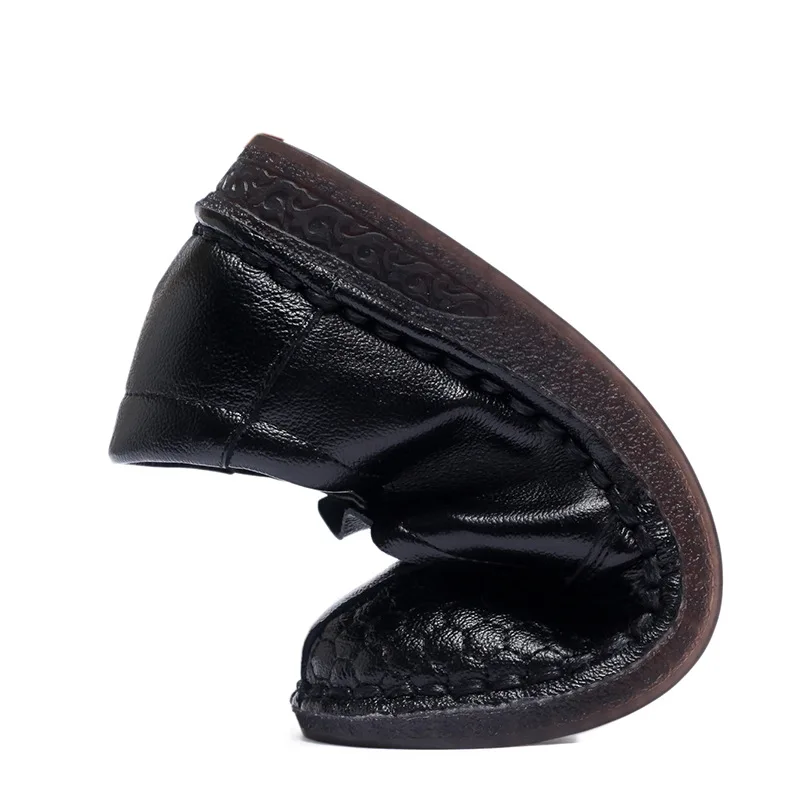 GKTINOO Fashion Women Shoes Genuine Leather Loafers Women Casual Shoes Mother Soft Comfortable Flats Non-slip