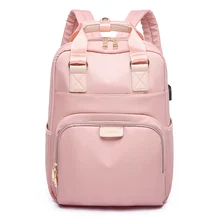 MoneRffi водонепроницаемые розовые рюкзаки для ноутбука, женский модный рюкзак для девочек 13-15,6 дюймов, рюкзак для женщин и мужчин, ткань Оксфорд, черный, розовый