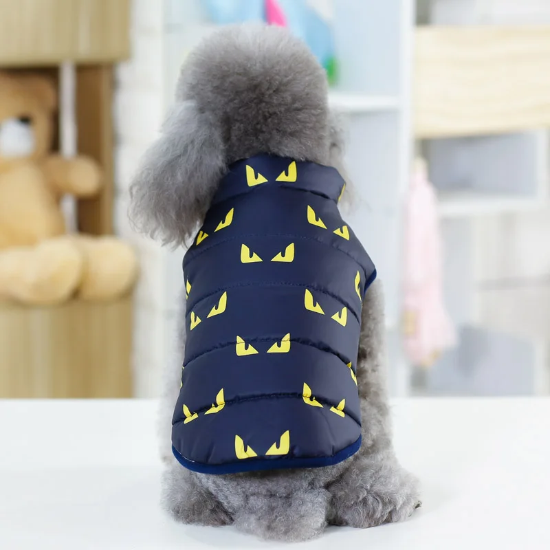 Navy Blue Devil Pet зимняя одежда для Собаки Одежда для маленькой собаки теплая куртка Собака одежда для щенков собак пальто Чихуахуа тцу Костюмы для собак ropa para пер - Цвет: Navy Blue Devil