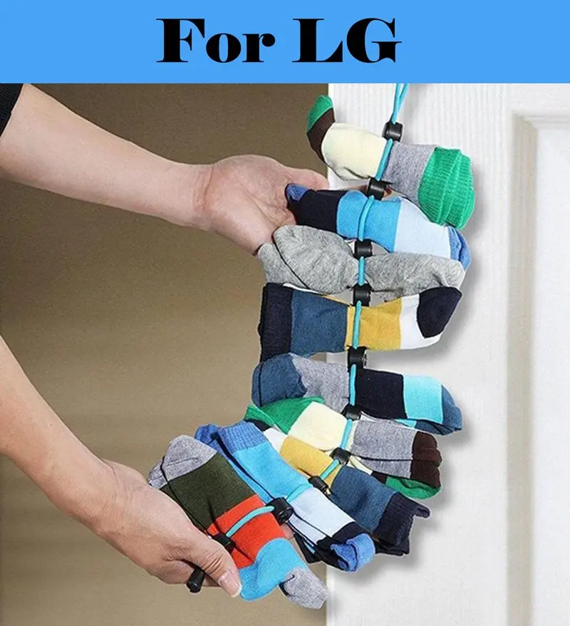 

1pc Clothesline Lanyard Hoist Hook Sock Cleaning Aids Hanging Socks Storage For LG F1255RDS27 F1296QD24 T7208TDDLH FH2G6TDNL42
