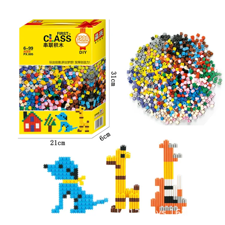 

Series Micro Building Blocks Small Granule Diamond Adult Children Assembled Block Toy 1500 Granule DIY Gift Box
