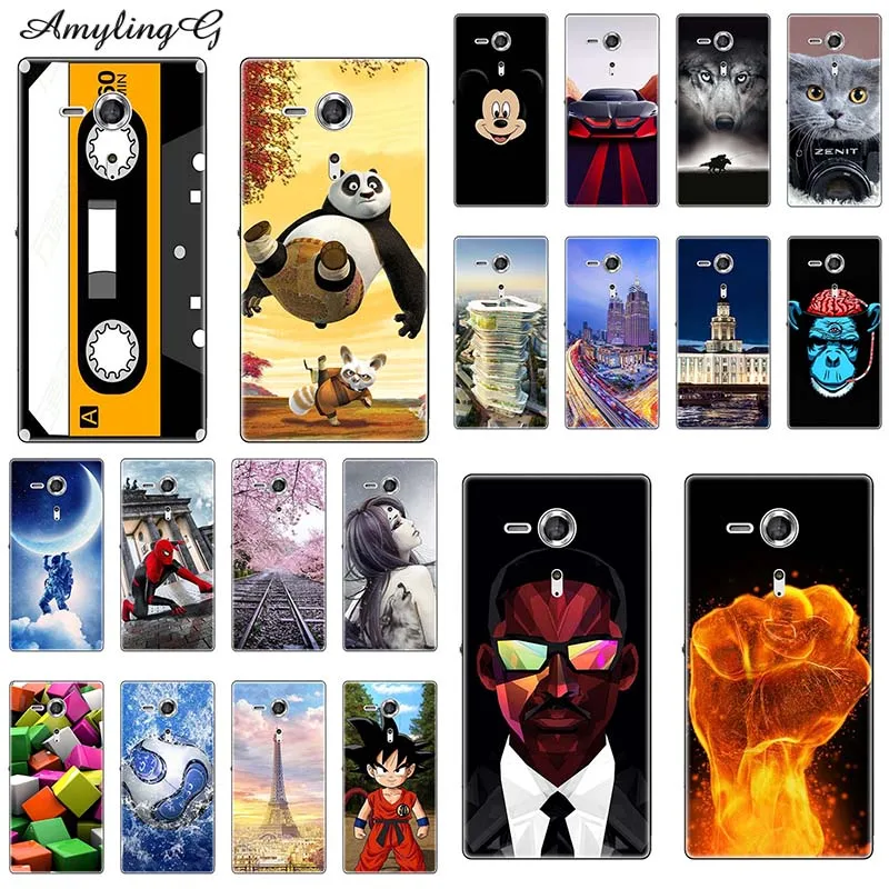 Чехол для телефона sony Xperia SP M35 M35h M35C C5303 C5306 C5302 чехлы для sony SP M35H для sony Xperia M35H для sony M35H Резина
