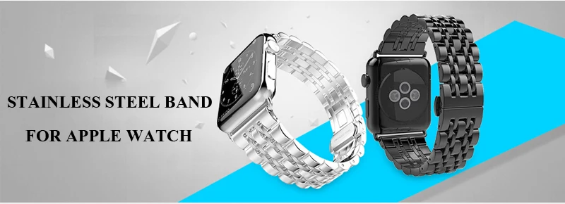 Ремешок из нержавеющей стали для apple watch 4, 5, ремешок 44 мм, 40 мм, iwatch 42 мм, 38 мм, металлический браслет для часов apple watch 4, 3, 2, аксессуары