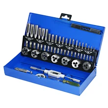 Juego de llaves métricas HSS de 32 uds, M3-M12 de corte roscado a mano de carburo de tungsteno, herramienta de fabricación de tornillos