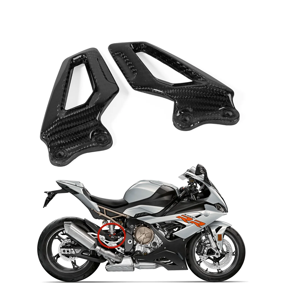 

Подножка для ног из натурального углеродного волокна защитная накладка на пятку твиловое плетение для BMW S1000RR 2019 2020 2021 S 1000 RR