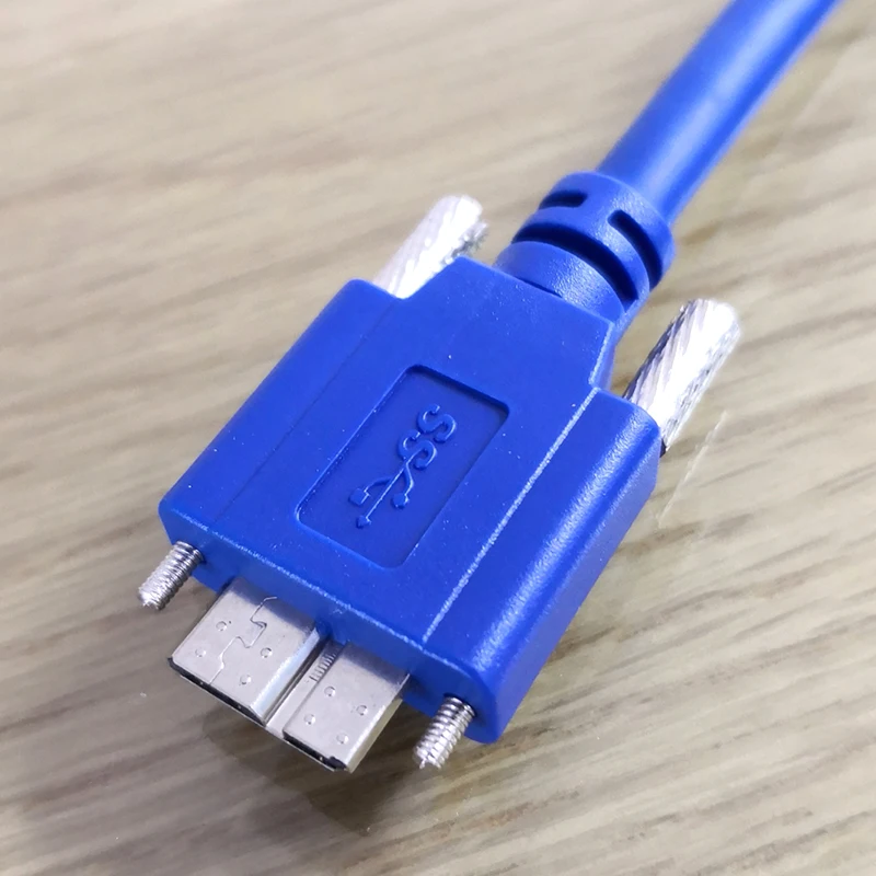 1,5 M 2 M 3M USB кабель с USB3.0 микро USB3.0 кабели передачи данных USB фиксированных винтовых отверстий линий для usb3.0 интерфейс промышленная камера