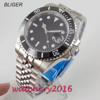 

Luxury Sapphire Glass 40MM sterile Dial Ceramic Bezel Men's Watch jubilee strap Automatic movement relogio men Luminous Watch