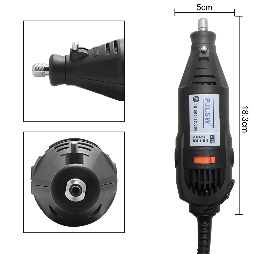 PJLSW Dremel стиль Электрический Роторный инструмент переменная скорость мини дрель инструмент полировка ГРАВИРОВКА СВЕРЛЕНИЕ с гибким валом резка