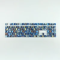 Enamel Agate Starry Sky ABS Keycaps OEM Profile UV Bright Side Water Transfer Printing For Cross MX Switches Mechanical Keyboard - Image 5