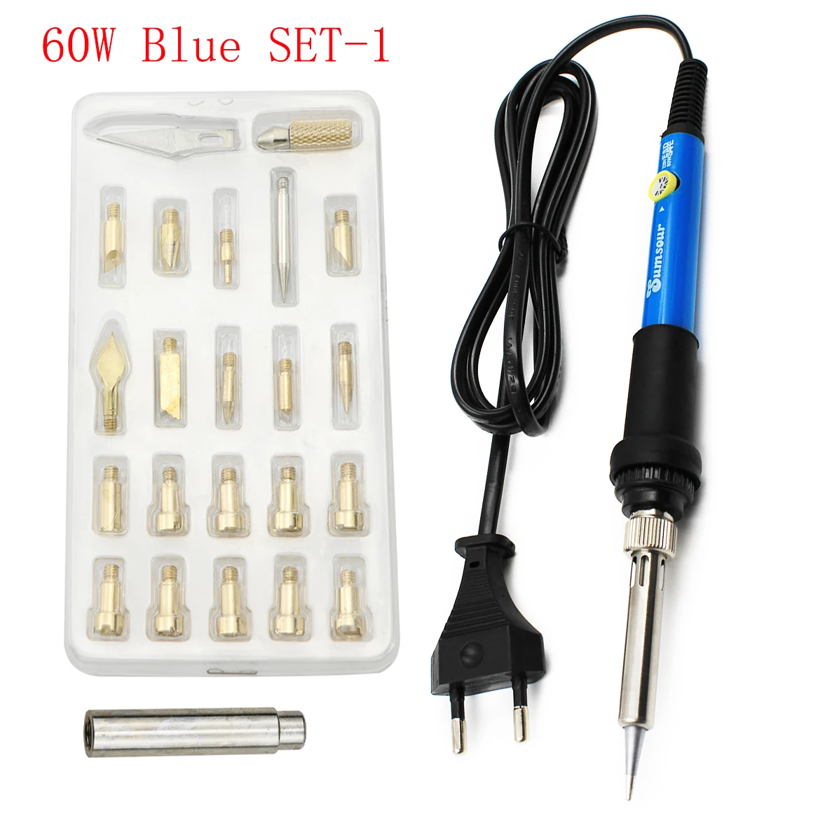 soldering irons & stations 22 in 1 Wood Embossing Burning Carving Pyrography Pen Tools Kit 60W 80W Adjustable Temperature Soldering Iron Hand Operated Set gas welding machine Welding Equipment