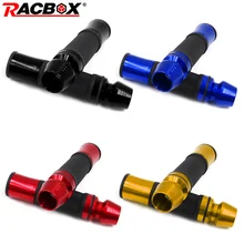 2 шт. Мотоцикл с ЧПУ руль рукоятка руль концы черный золотой красный синий подходит 7/" 22 мм для yamaha R1 honda cb400 vtec mc22 cb750