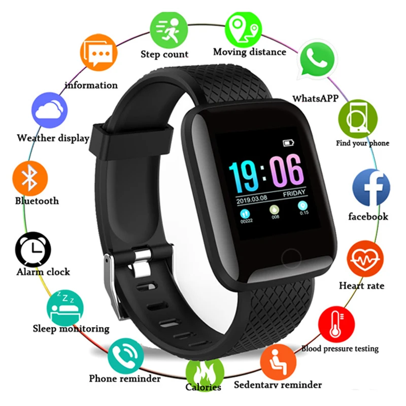 Smart Watch Women Blood Pressure Waterproof Smartwatch Women Heart Rate
