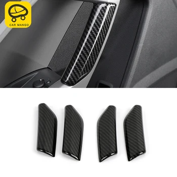 

CarManGo Car Accessories Inner Door Handrail Gate Armrest Cover Trim Sticker Frame Interior Decoration for Audi Q3 F3 2018-2020