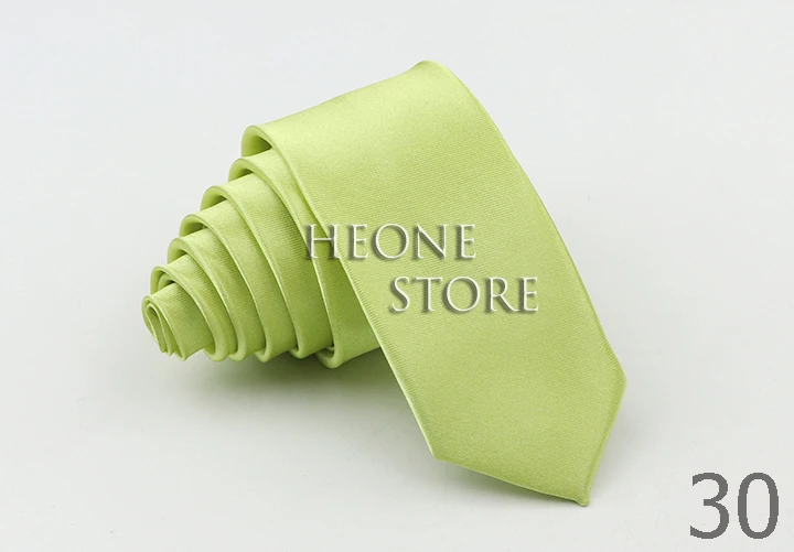 Superschlanke 5 cm große Krawatte für Männer, solide Regenbogenfarbe, Polyester-Krawatte, schmal, dünn, rot, blau, orange, modisches Alltags-Hemd-Accessoire – Detail 29