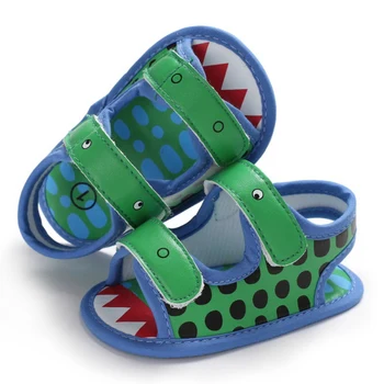 

Summer Newborn Baby Boy Shoes Kinder Infant Newborn Baby Girl Boy Crocodile Printing Prewalker Sandals Single Shoes 0-18M