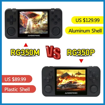 

2020 New Retro Handheld Game Consoles RG350P 3.5 Inch Opendingux Built-in 13000+ Games For PS1/MD/FC/CPS1/GB/GBA/GBC HDMI Out