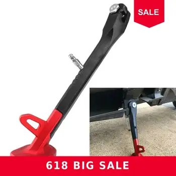 

1PC CNC Aluminum Alloy Adjustable Kickstand Foot Side Accessories Motorcycle Universal Stand For Motorcycle V0M1