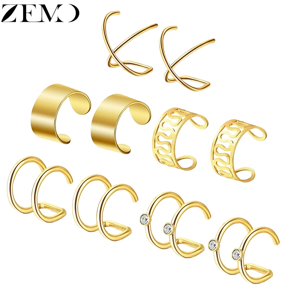 Clip Earrings Ear Clip Earrings Ear Clip 5 pairs for Women