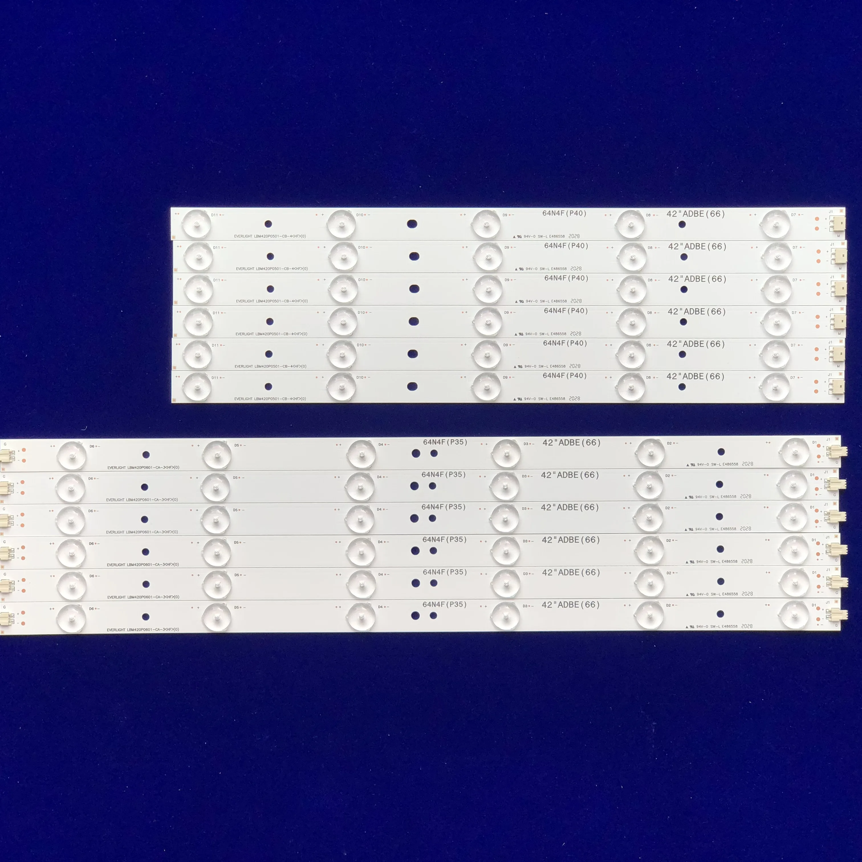 

12PCS LED backlight strip for 42PFL3208H/12 42PFL3008D/78 42PFL3108K/12 42PFL3188H/12 42PFL3018T/6042PFL3018T/60 42PFL3208T/60