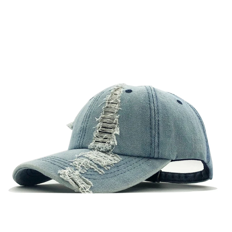 Женская Бейсболка мытая Ретро Джинсовая Snapback шляпы джинсы мужские женские кепки ковбойская летняя шляпа от солнца