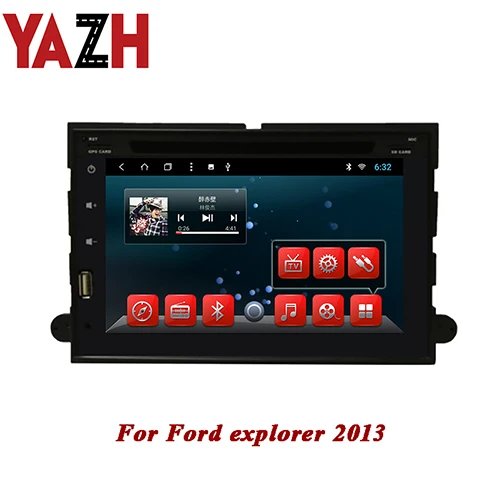 YAZH, Android 9,0, автомобильный dvd-плеер для Ford explorer 2013, 2 din, Автомобильный gps навигатор, мультимедиаплеер, система, стерео радио - Цвет: 9.0 RAM 2GB ROM 32GB