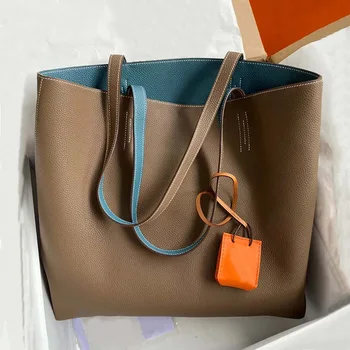 

Autumn Large Capacity Tote Bags For Women 2020 Luxury Designer Shopping Shoulder Bag High Quality Soft Leather Ladies Handbags