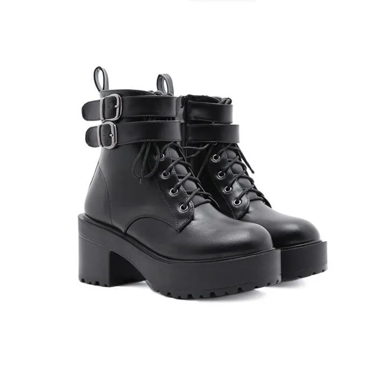 Boots Female women shoes Autumn British Wind Genuine Leather Thick With Short Boots Motorcycle Martin shoes Boots Female women shoes Autumn British Wind Genuine Leather Thick With Short Boots Motorcycle Martin shoes