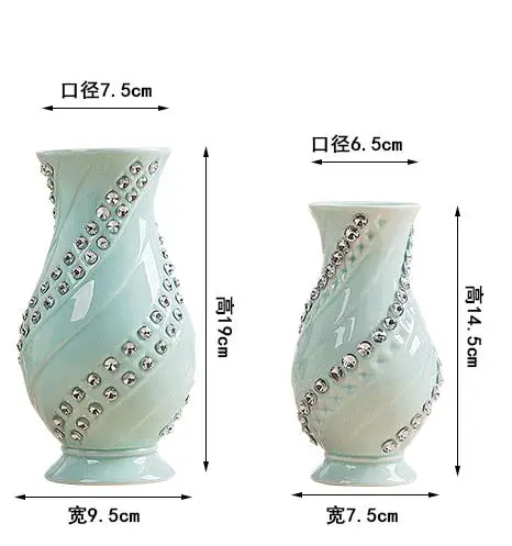 Красивая Европейская современная керамическая ваза, Креативные украшения, настольная ваза цветок