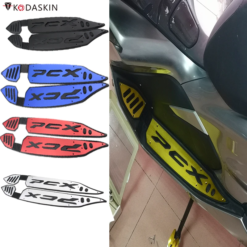 Motorcycle Footrest Footpad Pedal Plate Parts Accessories For Honda Pcx 150 125 Pcx150 Pcx125 18 Foot Rests Aliexpress