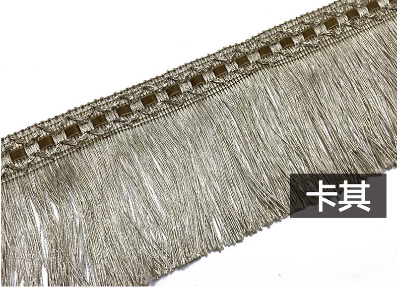 Curtain Tassel Fringe Trimming Braid Trim 2 meters 11cm Gold Tassels Upholstery DIY Luxury Accessories Decorated Tassel Trim Lace