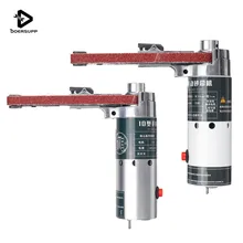 Ручная угловая шлифовальная лента шлифовальный Мини DIY электрический шлифовальный ремень 10000/мин с 9 шт. шлифовальный ремень 775 мотор полировальная машина