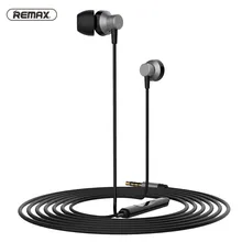 Remax RM-512 стерео музыкальные наушники с HD микрофоном в уши 3,5 мм проводные наушники для iphone huawei samsung снижение шума наушников